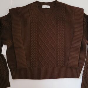 Babaton Chocolate Knit Sweater